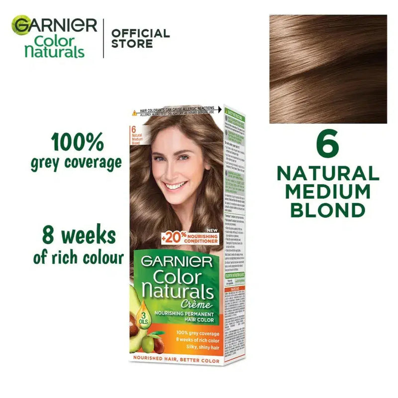 Garnier Color Naturals, 6 Natural Medium Blonde - derma.pk