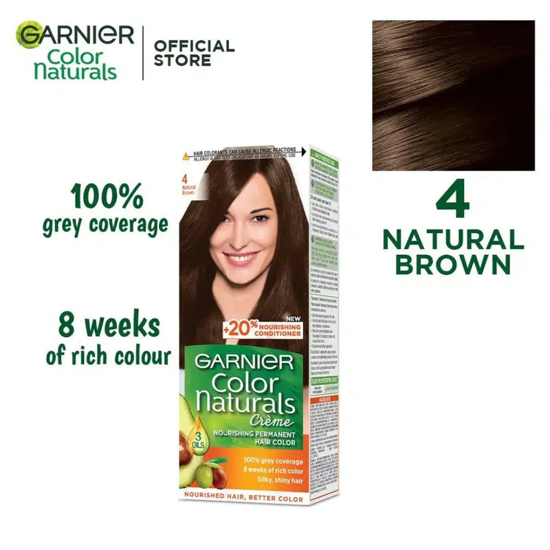 Garnier Color Naturals, 4 Natural Brown - derma.pk