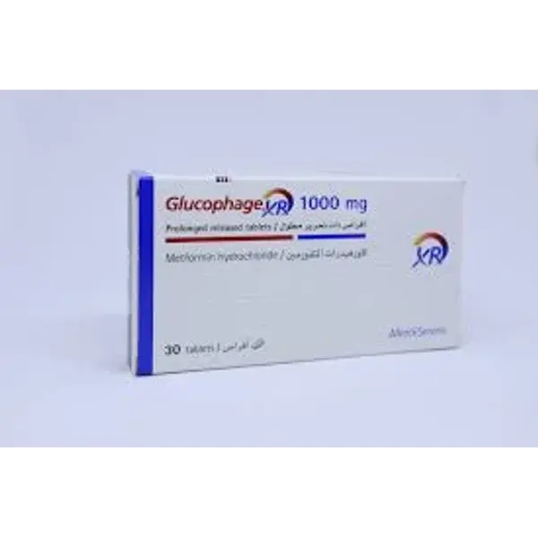 GLUCOPHAGE XR 1000MG Tab 30's (Metformin) MERCK SERONO LTD