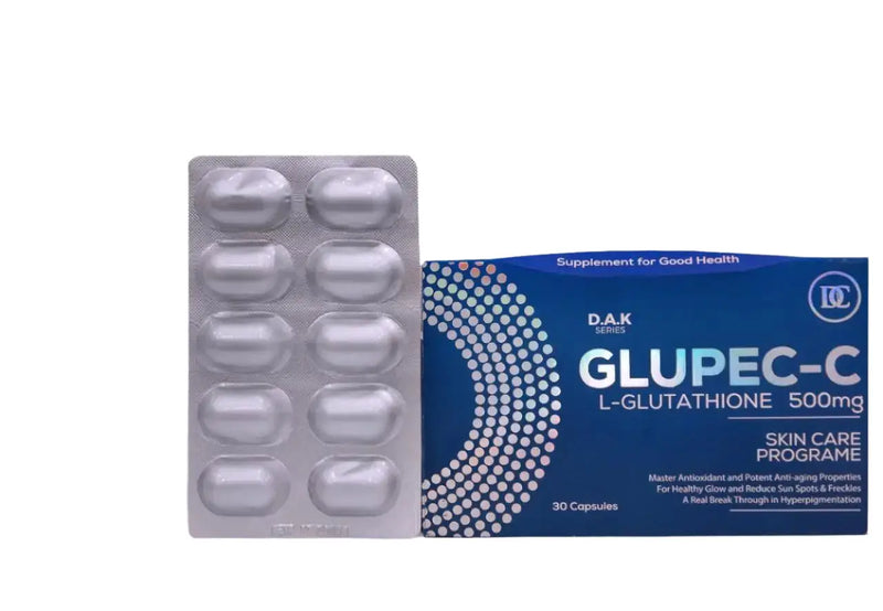Glupec-C L-Glutathione & Vitamin C Capsules — Brightening & Glow