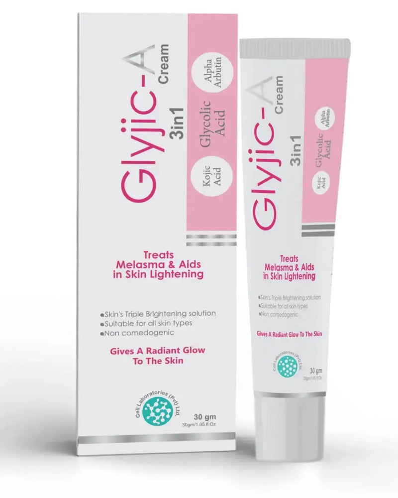 Glyjic-A Glycolic Acid Melasma Treatment & Skin Lightening Cream 30g