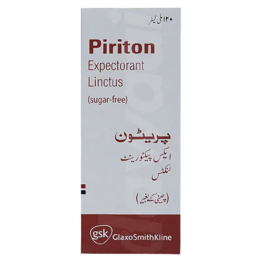 Piriton Expectorant Syrup 120ml - Cough & Allergy Relief – Available in Pakistan