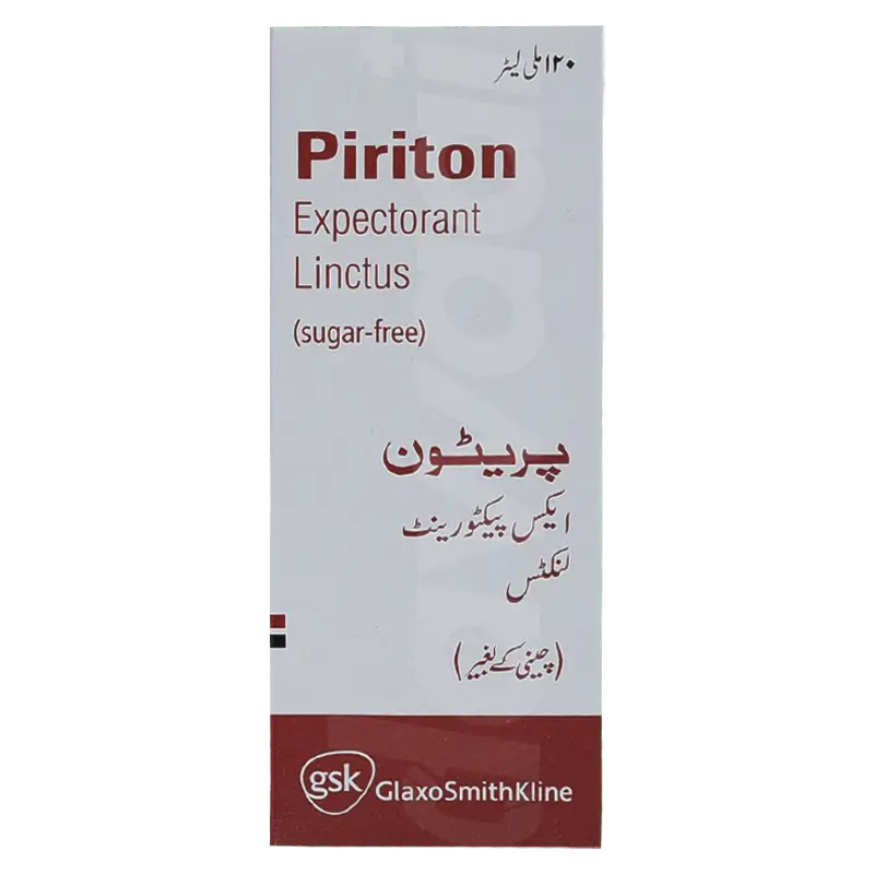 Piriton Expectorant Syrup 120ml - Cough & Allergy Relief