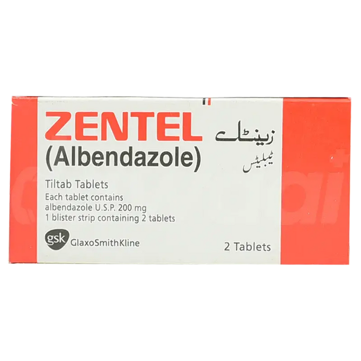Zentel Tablets 200mg – Effective Worm & Parasite Treatment Glaxosmithkline Pakistan