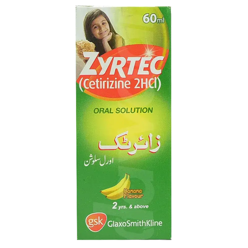 Zyrtec Syrup 60ml – For 24-Hour Allergy Relief