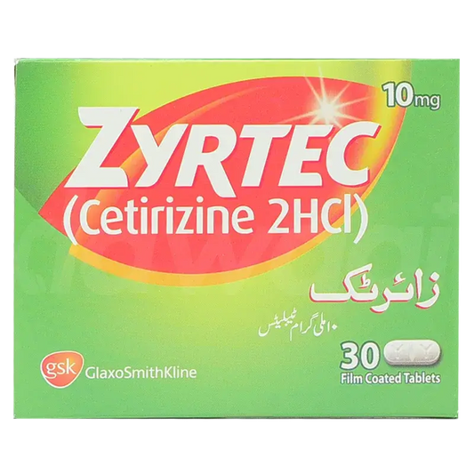 Zyrtec 10mg Tablets – 24-Hour Allergy Relief