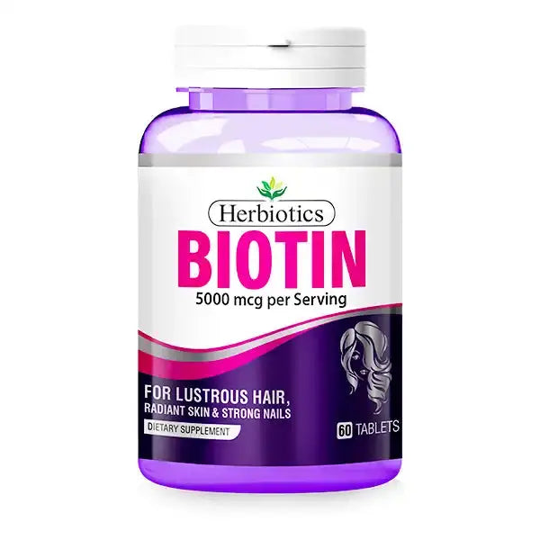 Herbiotics Biotin 5000mcg Tablets