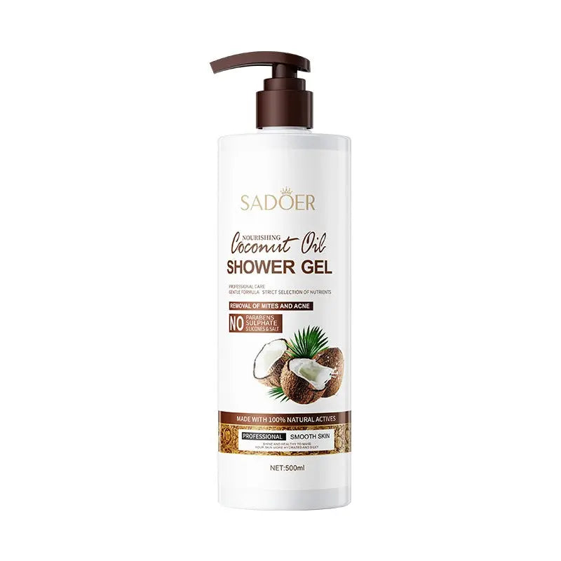 SADOER Nourishing Coconut Oil Shower Gel Fragrance Body Wash 500ml