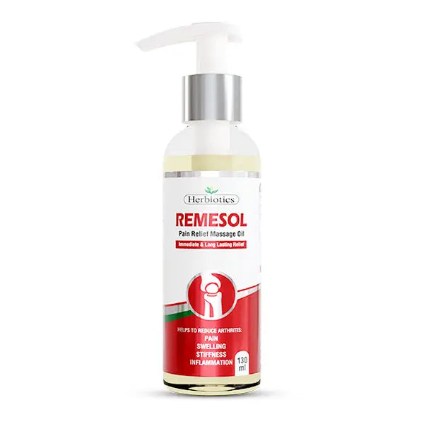 Herbiotics Remesol Pain Relief Massage Oil 130ml 