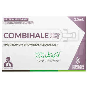 Combihale Nebulization 2.5ml Solution 0.5mg/2.5mg – Ipratropium Bromide & Salbutamol Sulphate