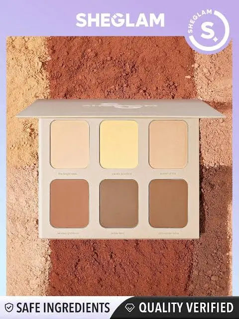 Sheglam Stereo Face SIX Color Powder Palette – view 5