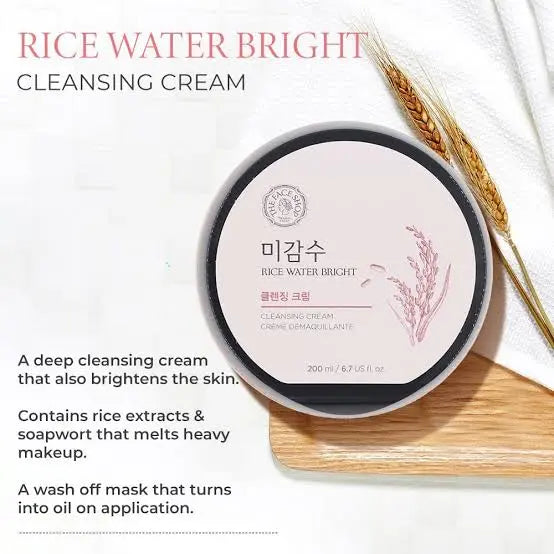 THE Face Shop Rice Water Bright Cleansing Cream