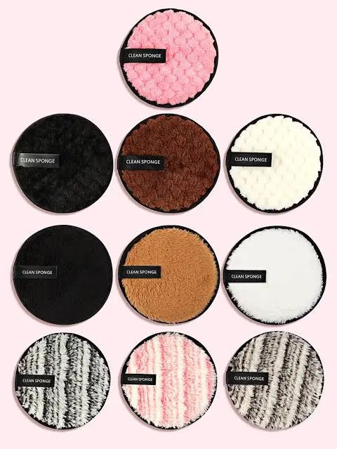 SHEGLAM Shein 2pcs Facial Makeup Removal Puff (Random Color) product photo