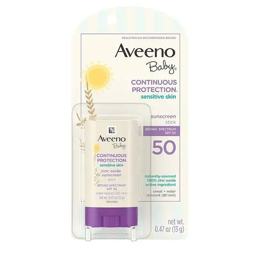 Aveeno Baby Sensitive Skin Face Stick with Broad Spectrum SPF 50 product photo
