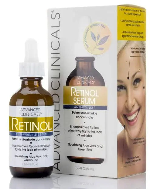 advanced clinicals Advanced Clinical Retinol Serum 52ml – front of packaging
