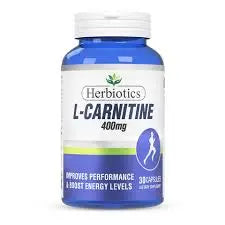 Herbiotics L-Carnitine Capsules — Energy Booster & Fat Metabolism Support