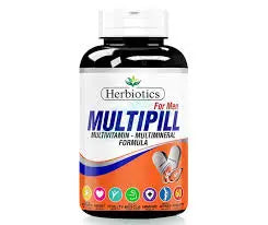Herbiotics Multipill for Men 60 Tablets (Daily Multivitamin)