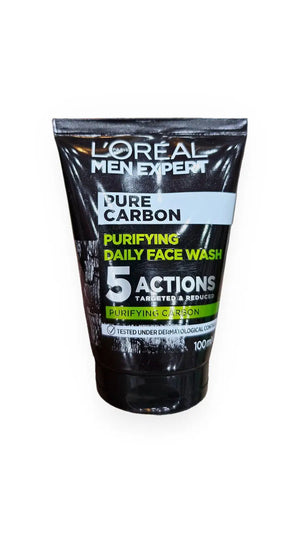 L'Oreal Men Expert Pure Carbon 5 Actions Purifying Daily Face Wash 100ml