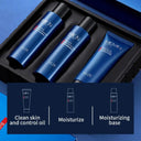 VEZE Men's 3-in-1 Skincare Gift Set - Oil Control Cleanser, Toner & Lotion photo 3