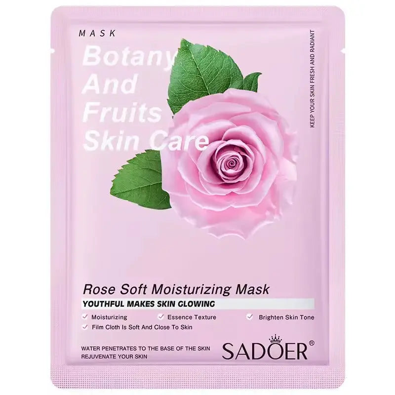 SADOER Botany And Fruits Rose Moisturizing Face Sheet Mask