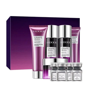 Sadoer Grape Extract 9-in-1 Skincare Gift Set | Hydrating & Rejuvenating Kit