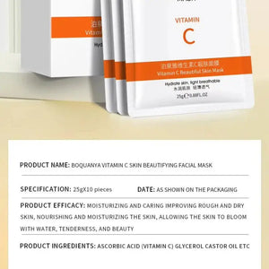 BioAqua Vitamin C Facial Mask ��� Hydration & Glow Mask