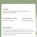 BIOAQUA White Tea & Rosemary Moisturizing Soothing Facial Sheet Mask 25ml photo 2