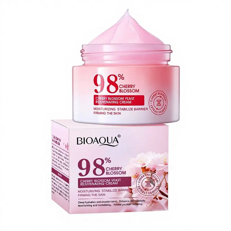 BIOAQUA Cherry Blossom Yeast Rejuvenating Face Cream 60g