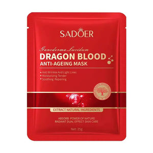 SADOER Dragon Blood Anti-Ageing Facial Sheet Mask 25g