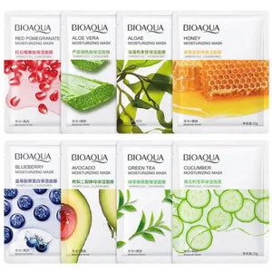 BIOAQUA Pack of 8 Moisturizing Face Sheet Masks - For All Skin Types - Assorted Variants (Sent at Random Based on Availability)