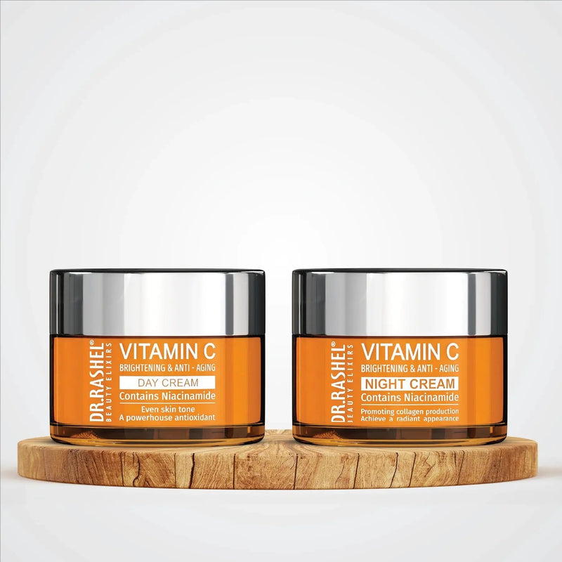 Dr Rashel Pack of 2 Vitamin C Brightening & Anti Aging Day And Night Cream