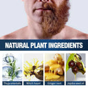 SADOER Thick Beard Nursing Oil - Natural Plant Extract Multi-Nourishing - 55ml photo 4