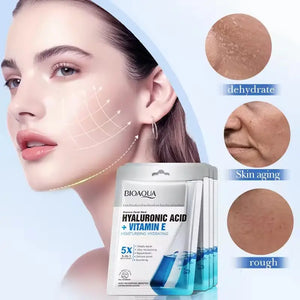 BioAqua Hyaluronic Acid Vitamin E Mask – key ingredients view