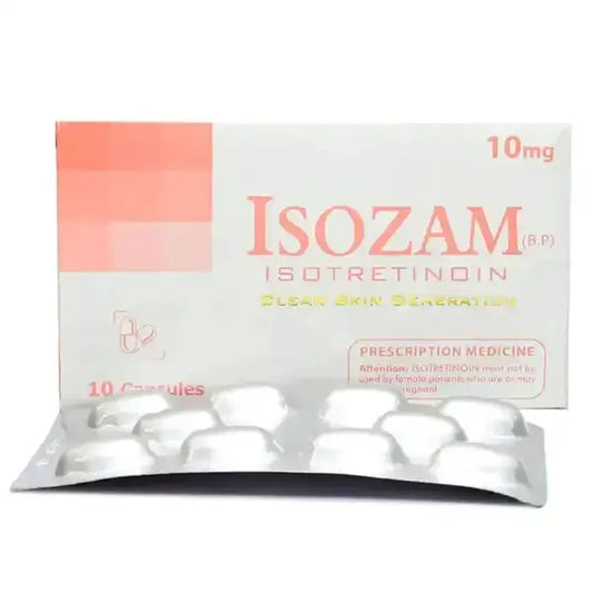 Isozam 10mg Capsules – Acne & Sebum Control
