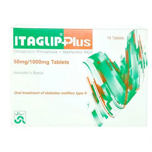 Itaglip Plus 50/1000mg Tablets — Sitagliptin & Metformin for Diabetes