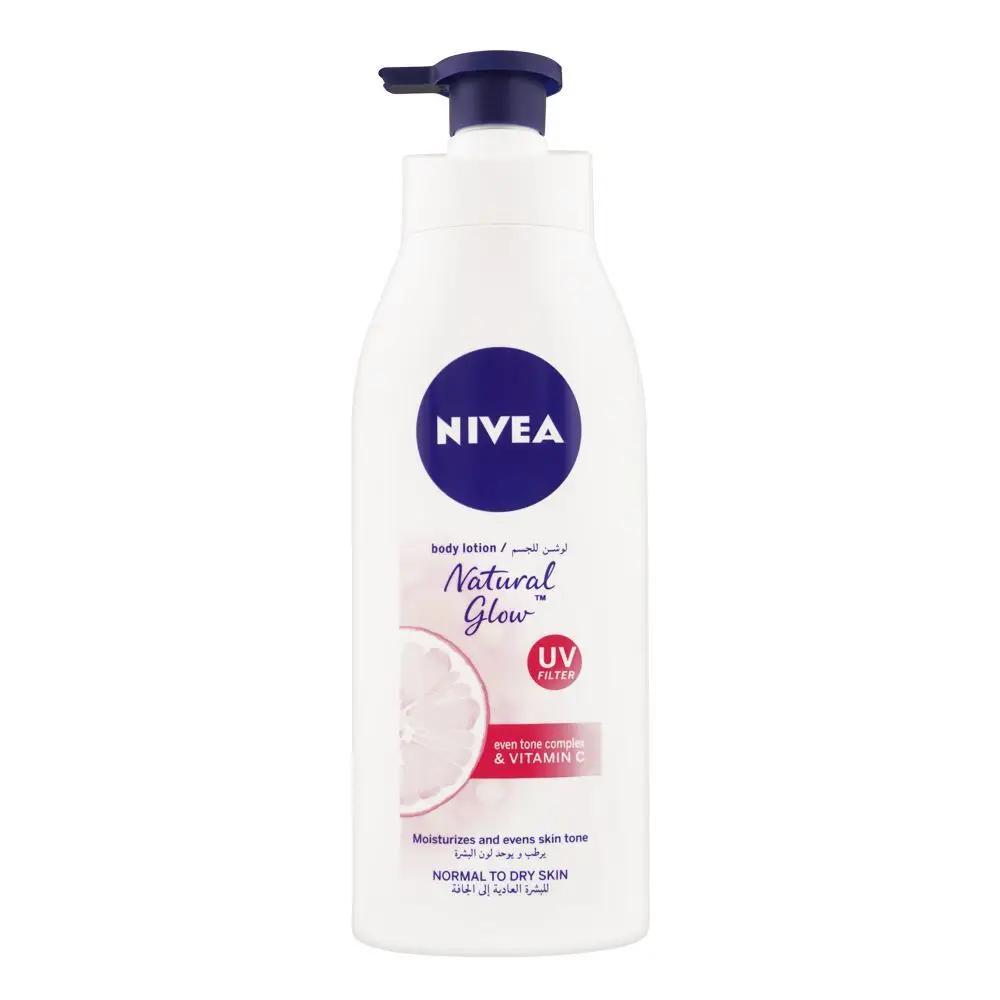 Nivea Natural Brightening UV Filter Body Lotion 400ml – Even Skin Tone for Normal to Dry Skin