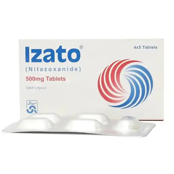 Izato 500mg Tablet — Nitazoxanide for Intestinal & Parasitic Infections