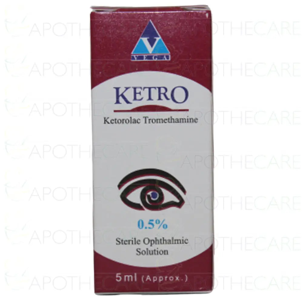 Ketro Eye Drops 0.5% – Eye Inflammation & Post-Surgery Pain Relief
