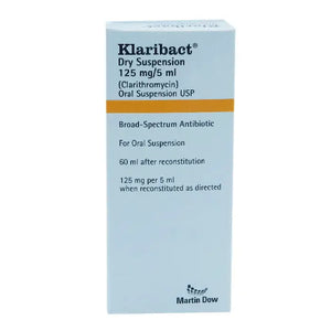 Klaribact 125mg/5ml Clarithromycin Suspension