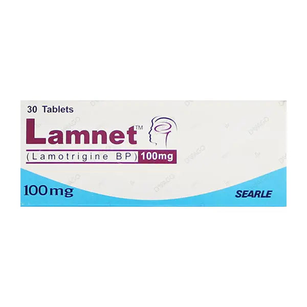 Lamnet 100mg Tablet — Lamotrigine for Epilepsy & Bipolar Disorder