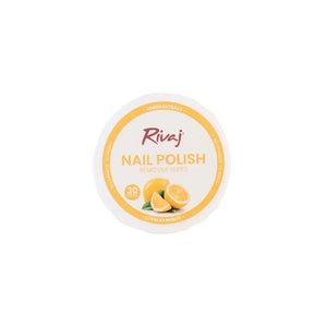 Rivaj Nail Polish Remover Wipes Lemon Extract – Gentle & Effective