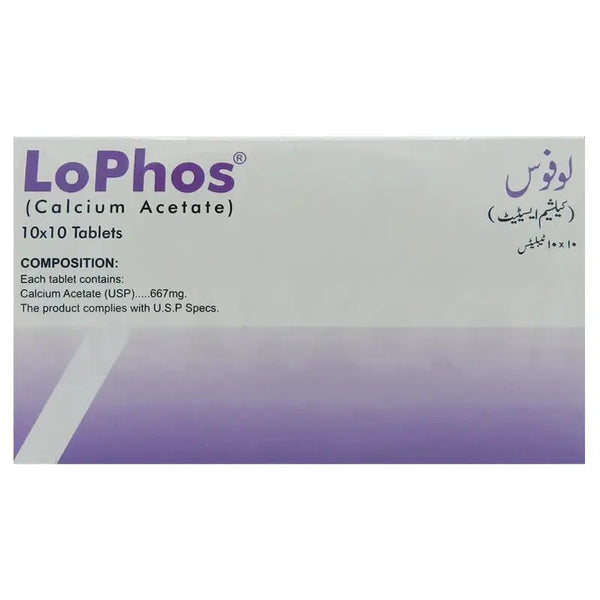 Lophos Tablet – Phosphate Binder for Kidney Disease & Hyperphosphatemia