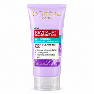 L'Oreal Paris Revitalift Hyaluronic Acid Oil Control Deep Cleansing Gel 100ml