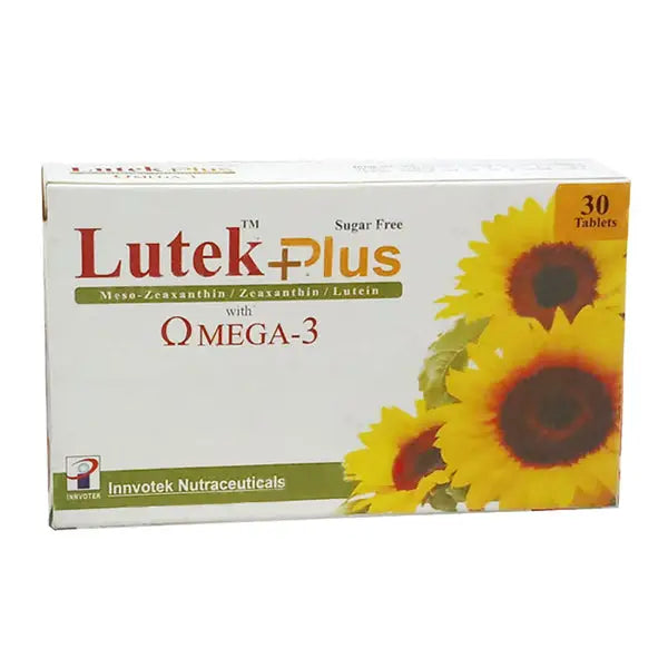 Lutek Plus 30 Tablets — Multivitamins & Lutein for Health Support