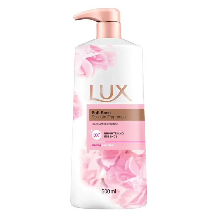 lux soft rose body wash 500ml