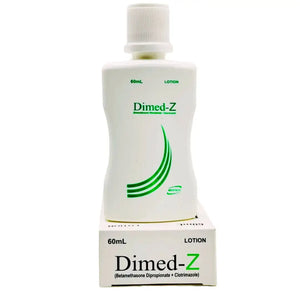 Dimed-Z antifungal corticosteroid lotion 60ml for large-area fungal skin treatment — derma.pk Pakistan