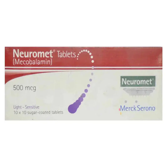 Neuromet Tablets 500mcg ��� Mecobalamin for Anaemia and Peripheral Neuropathy