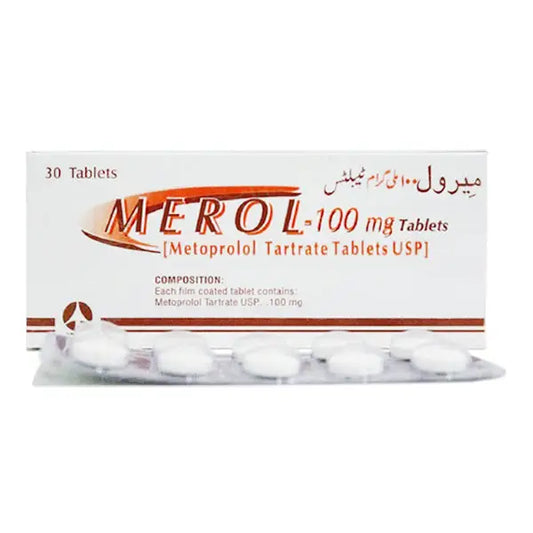 Metrol 100mg Tablets – Metoprolol Beta-Blocker for Heart & BP – Available in Pakistan