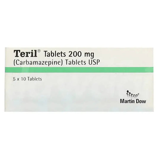 Teril 200Mg Tablets – Carbamazepine for Epilepsy & Trigeminal Neuralgia