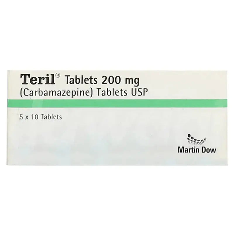 Teril 200Mg Tablets – Carbamazepine for Epilepsy & Trigeminal Neuralgia